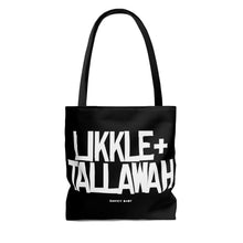 Load image into Gallery viewer, Black Likkle and Tallawah Tote Bag