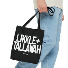 Load image into Gallery viewer, Black Likkle and Tallawah Tote Bag