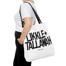 Load image into Gallery viewer, White Likkle and Tallawah Tote Bag