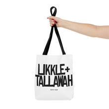 Load image into Gallery viewer, White Likkle and Tallawah Tote Bag