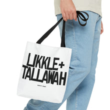 Load image into Gallery viewer, White Likkle and Tallawah Tote Bag