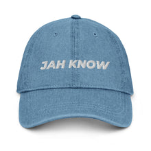 Load image into Gallery viewer, Unisex Jah Know Denim Hat