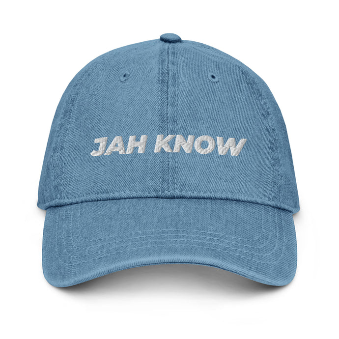 Unisex Jah Know Denim Hat