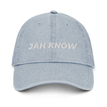 Load image into Gallery viewer, Unisex Jah Know Denim Hat